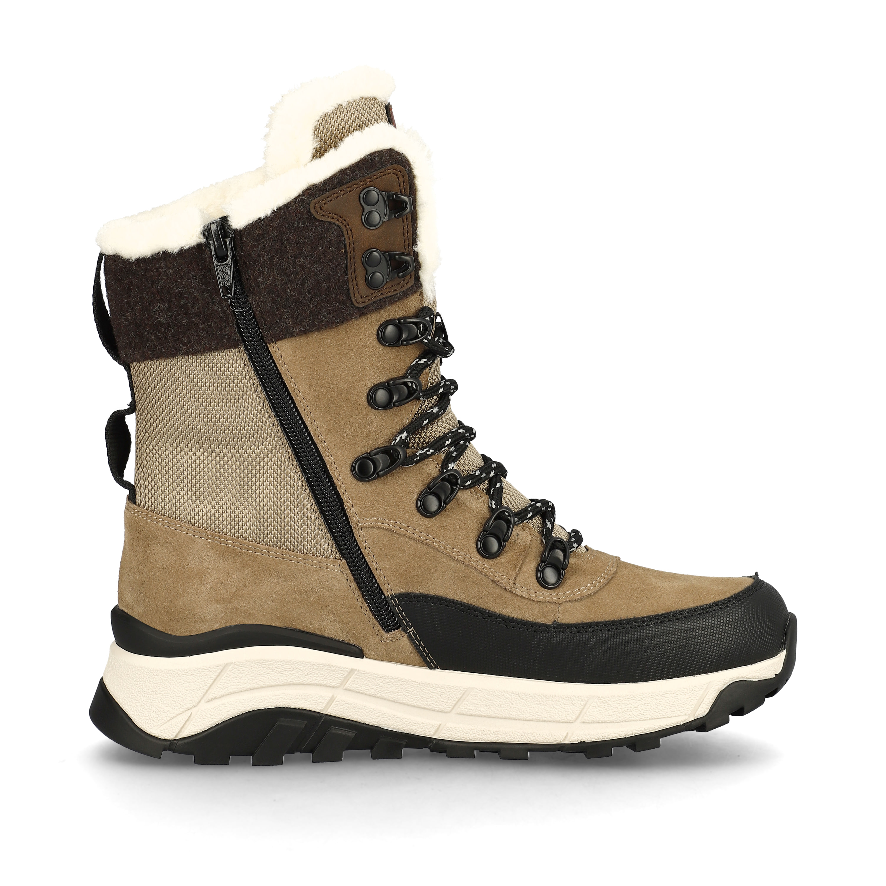 Rieker Damen Schnürstiefel sand beige