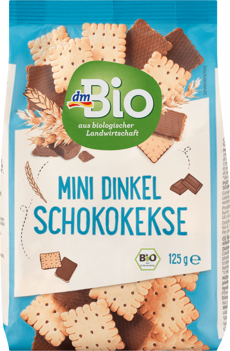 Mini Schokokekse, Dinkel, 125 g