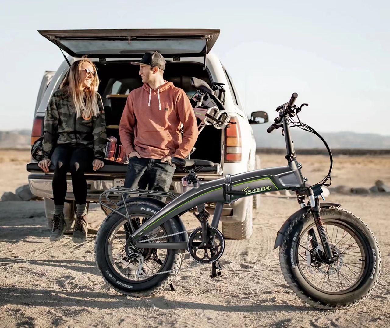 SachsenRad E-Folding Bike F6 Safari Fatbike