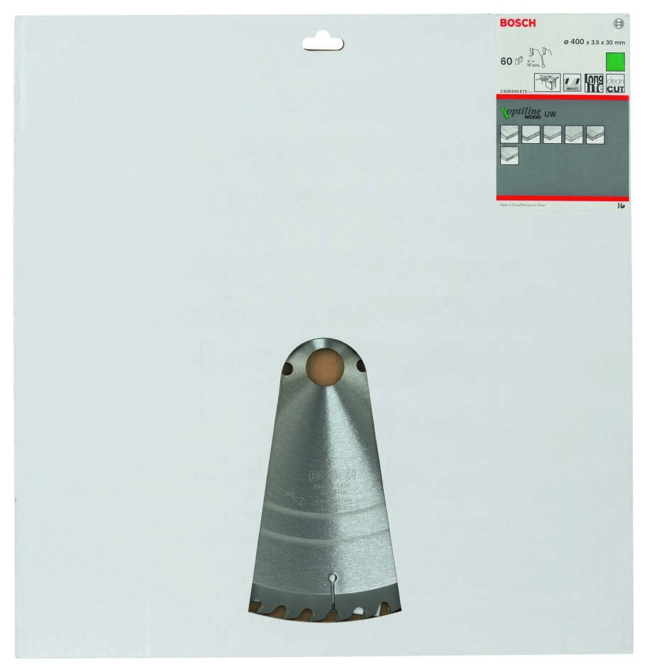 „Bosch Blue Accessories 2608640675“ diskinis pjūklo diskas 400 x 30 x 60 dantukų „Optiline Wood“