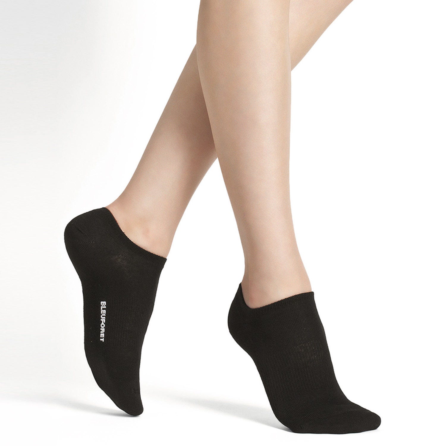Chaussettes courtes Sport BLEUFORÊT noires - 37-41