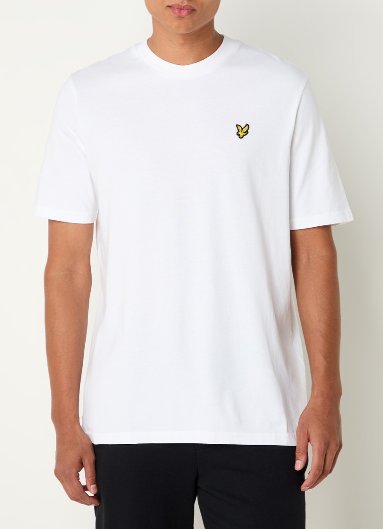 „Lyle & Scott“ marškinėliai su logotipu ir spauda nugaroje