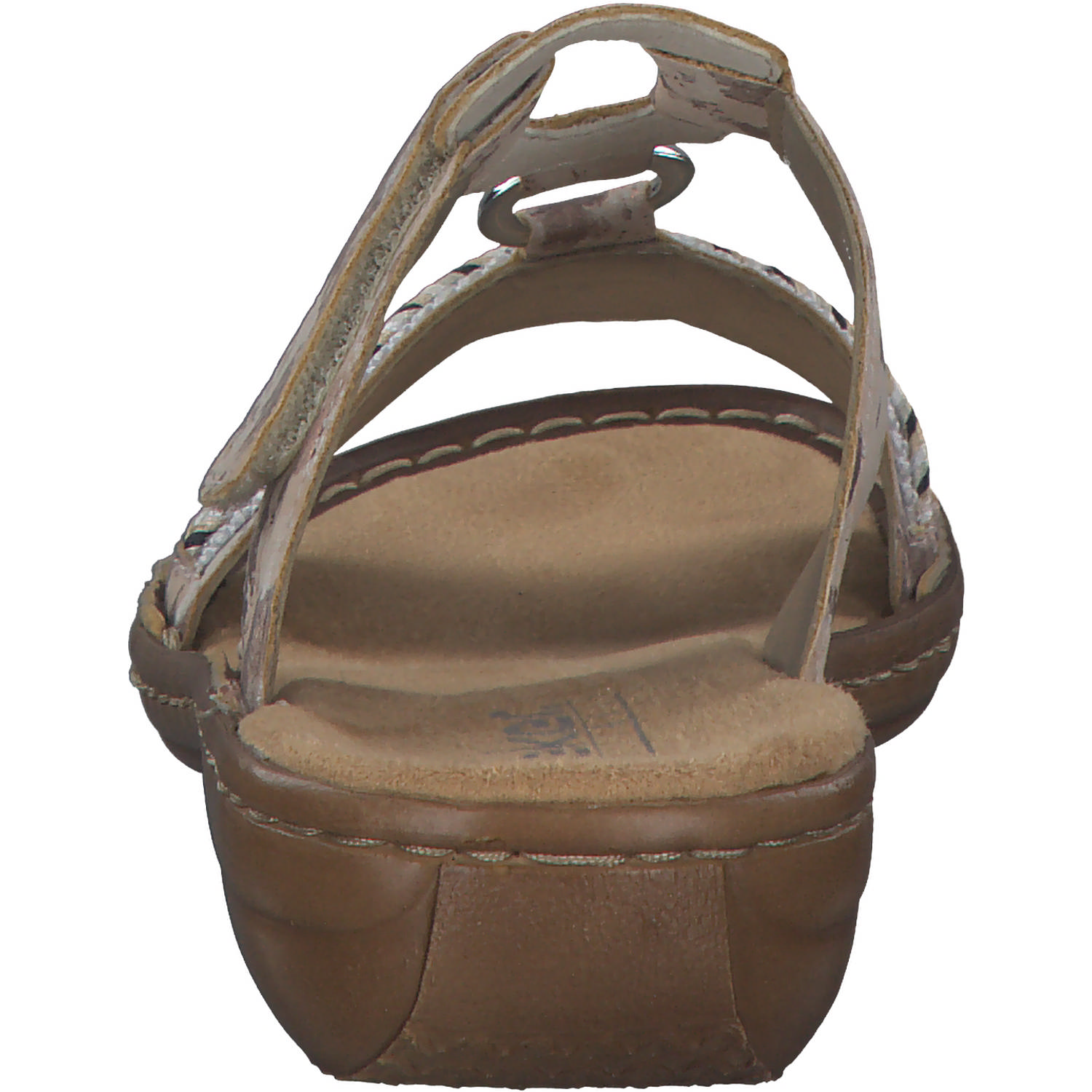 Rieker 608M6, Plateau-Pantoletten, Damen, beige