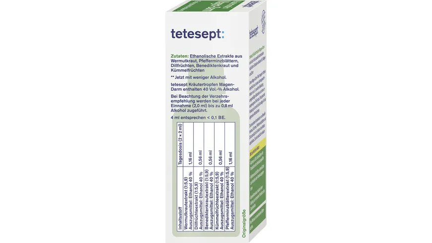 tetesept Kräutertropfen Magen-Darm 50 ml