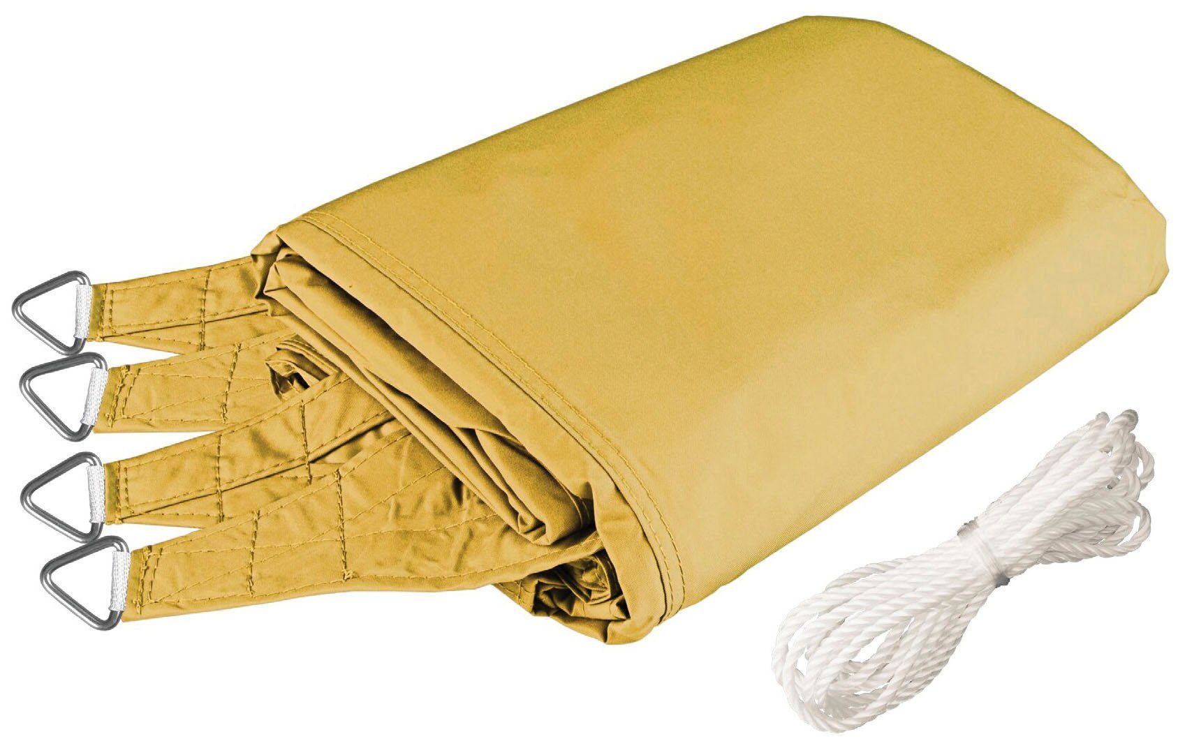 Windhager Sonnensegel Cannes Rechteck, 3x4m, gelb