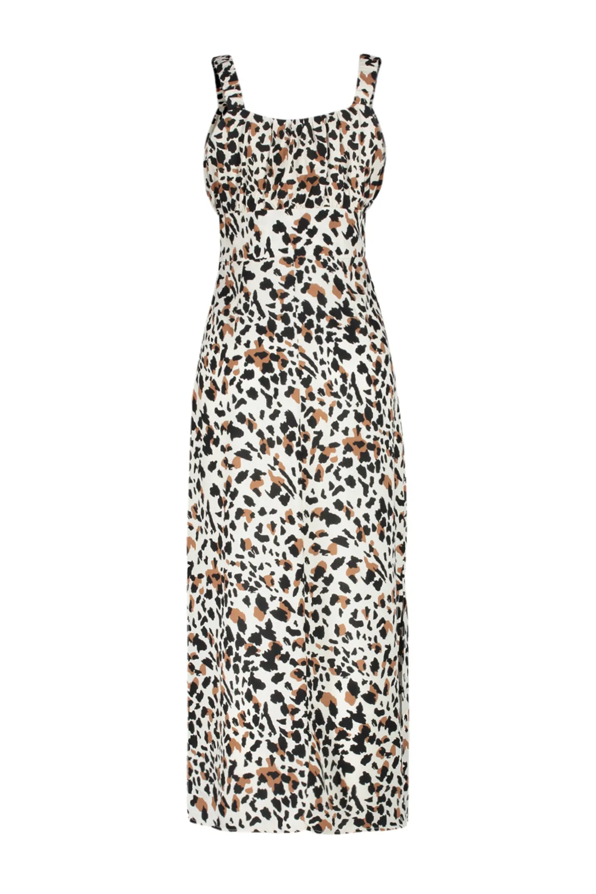 Trendyol Collection  Ecru gewebtes Maxikleid TWOSS24EL00613