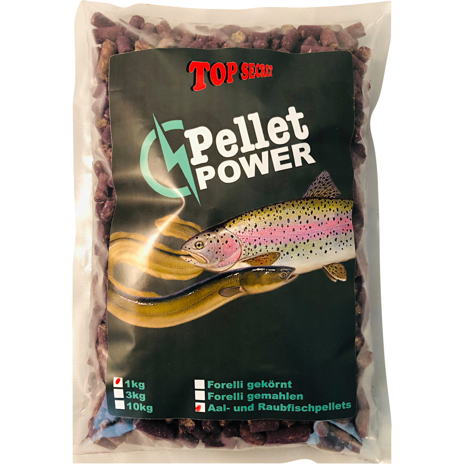 Top Secret Raubfischpellets/Forelli (Aal- und Raubfischpellets)
