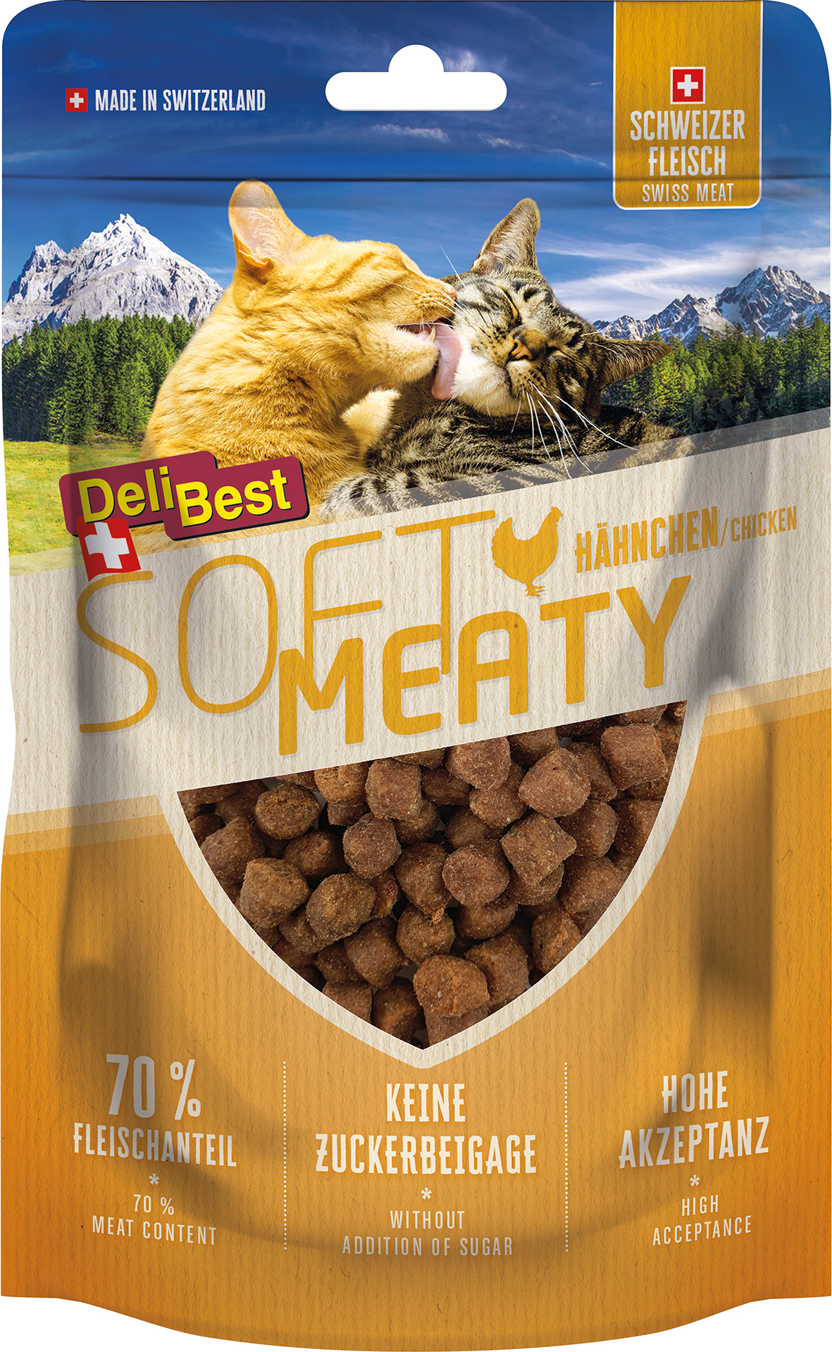 DeliBest Snacks DeliBest Soft Meaty 4x100g Huhn