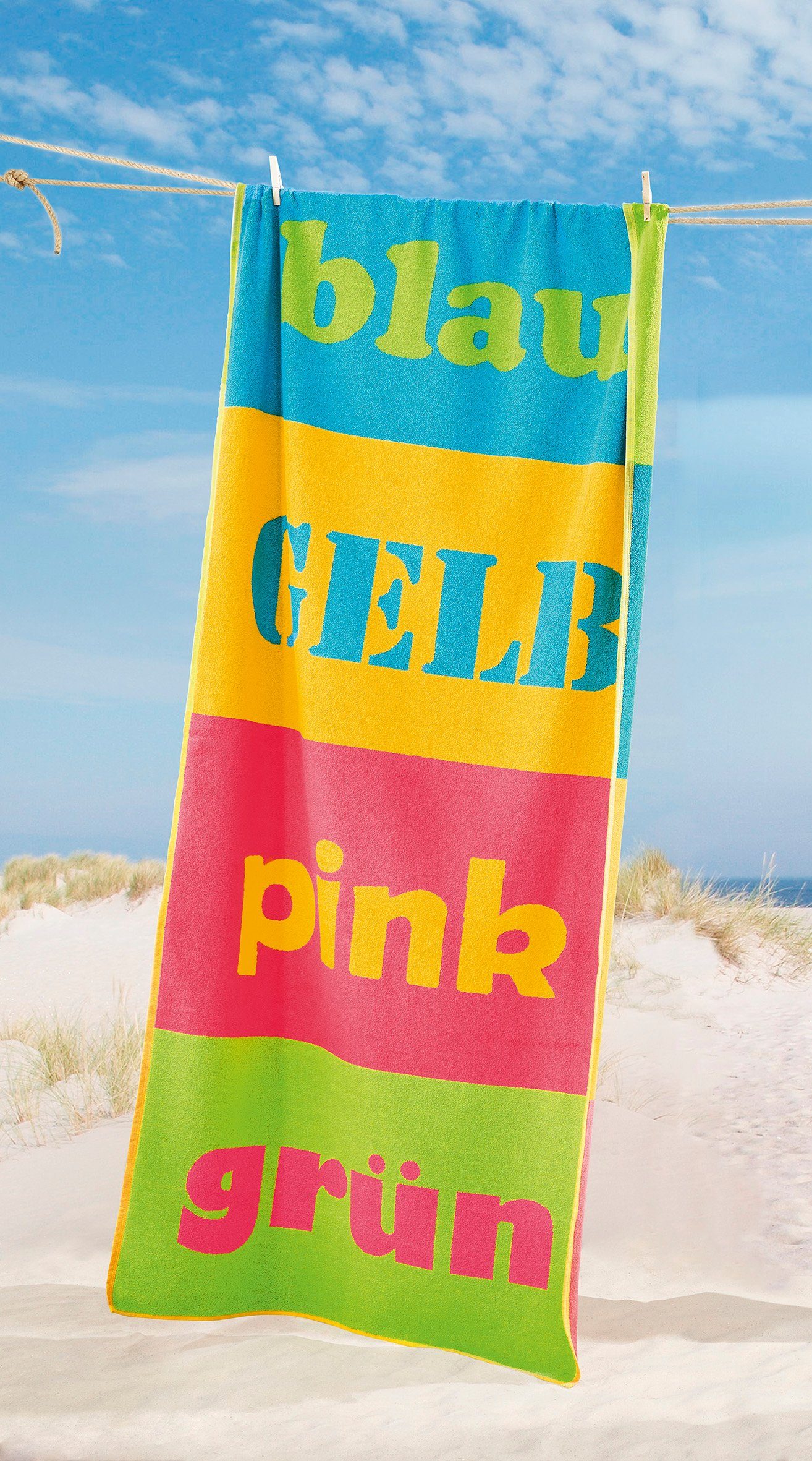 Dyckhoff Strandtuch Dyckhoff Strandtuch Liegetuch 'Colors' 80 x 180 cm Bunt
