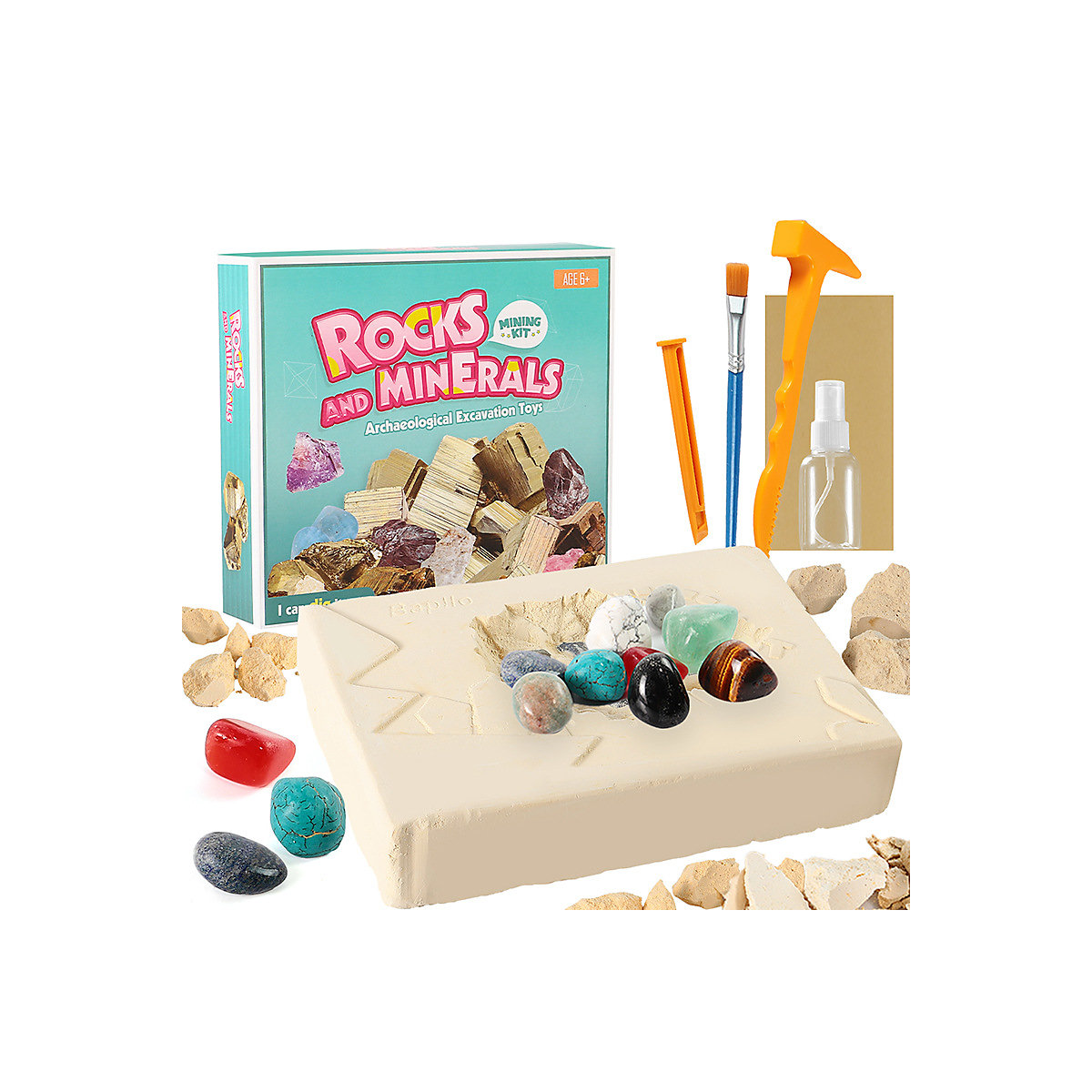 Spielzeug für archäologische Ausgrabungen Handgefertigtes archäologisches Spielzeug für Kinder