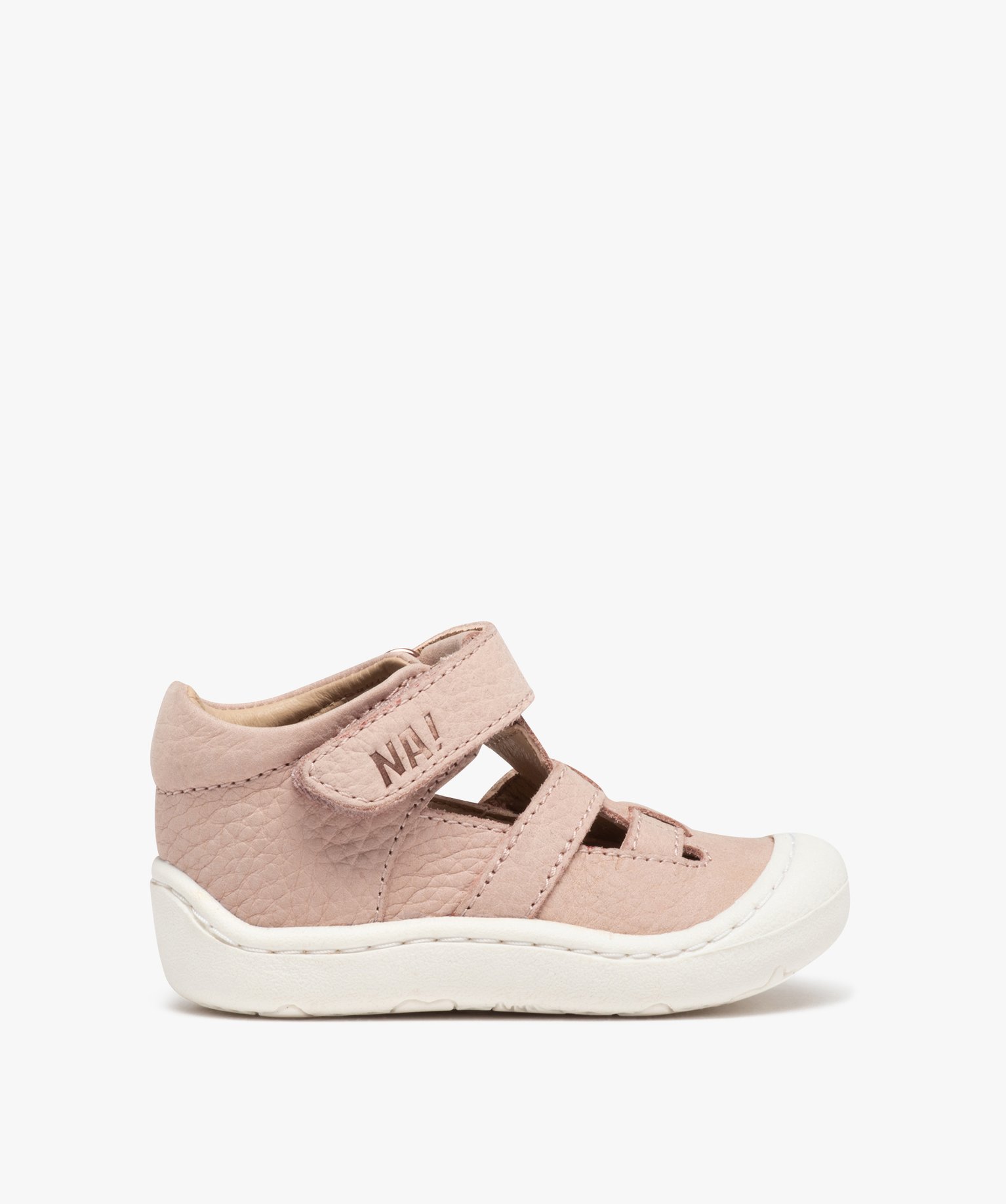 Sandales premiers pas bébé fille en cuir – NA! rose | GEMO