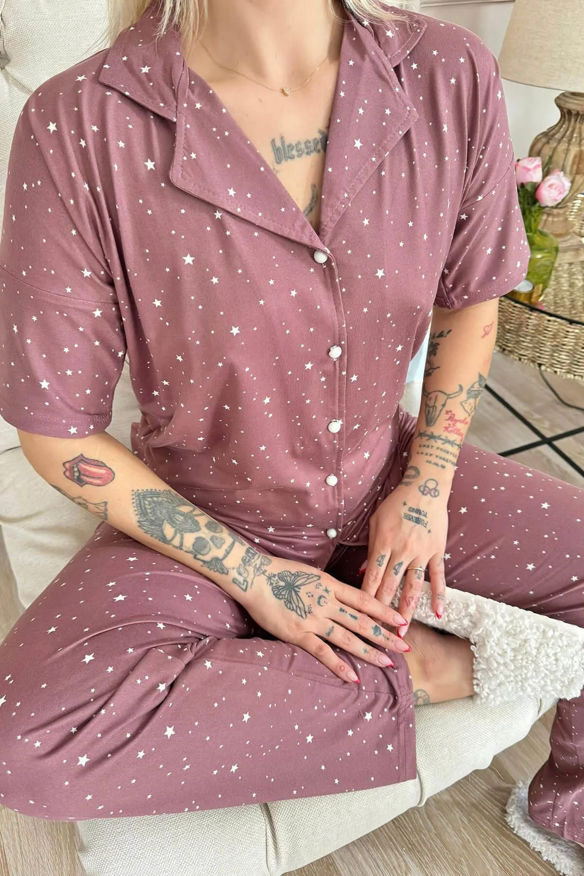 Pijamaevi  Pyjama set - Rosa - Muster