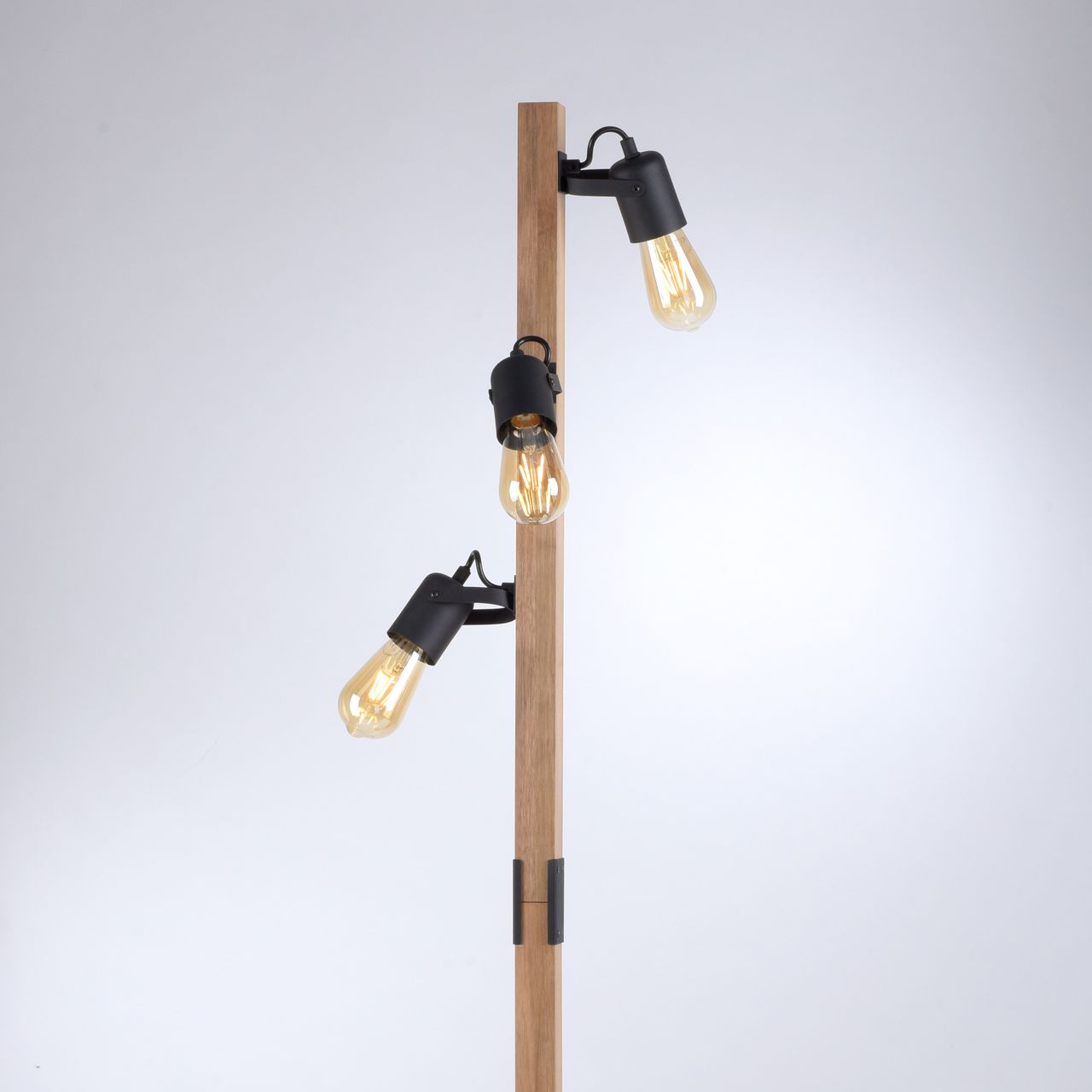 JUST LIGHT LeuchtenDirekt Stehleuchte CANOP,  3x E27 a max. 10W exkl., Materialmix, Innenleuchte, IP20