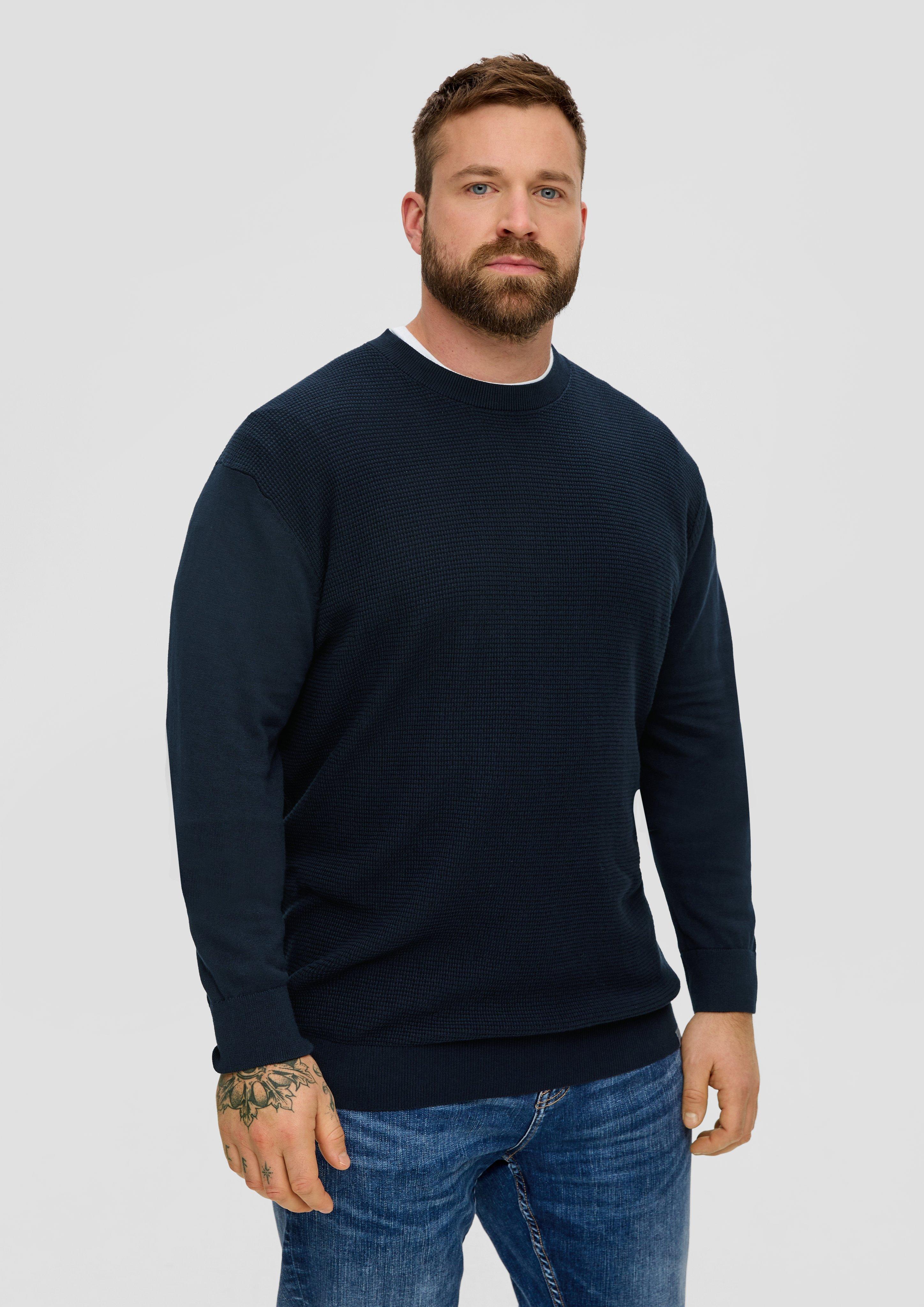 Strickpullover mit Waffelpiqué-Muster  2143412-5978
