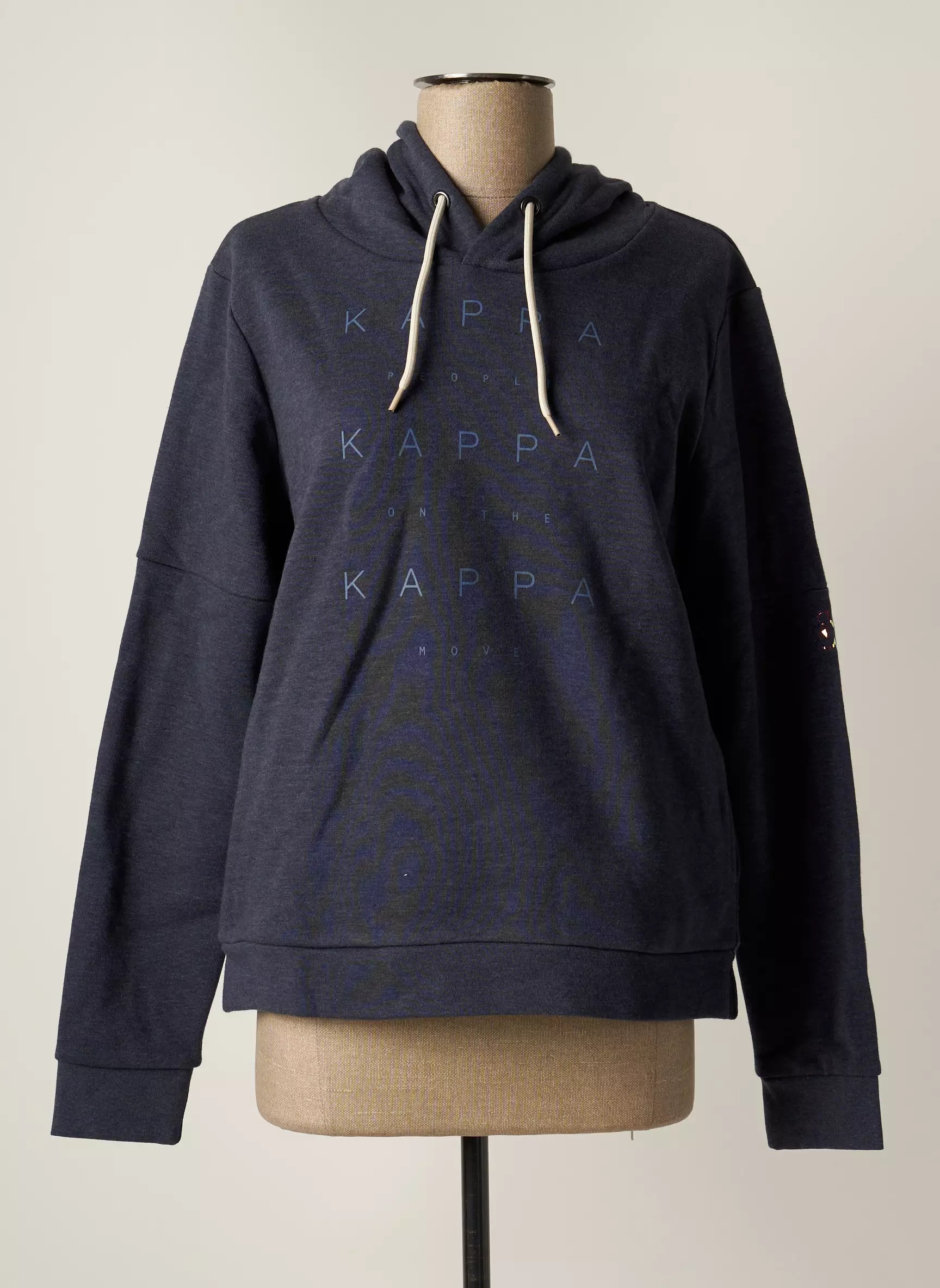 Kappa Sweat Capuche Femme couleur bleu
