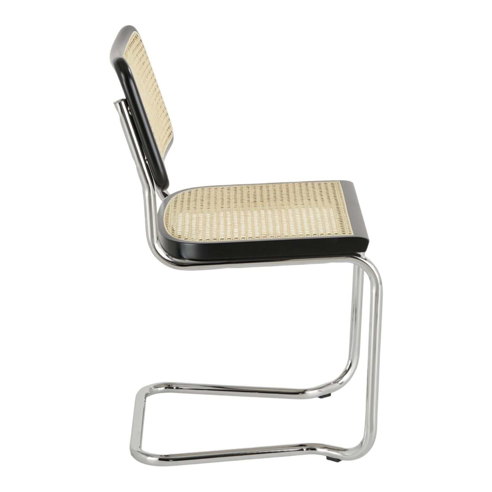 k-hometrends Freischwinger Moderner Schwingstuhl KALE, Wohnzimmerstuhl (2er Set), Wiener Geflecht