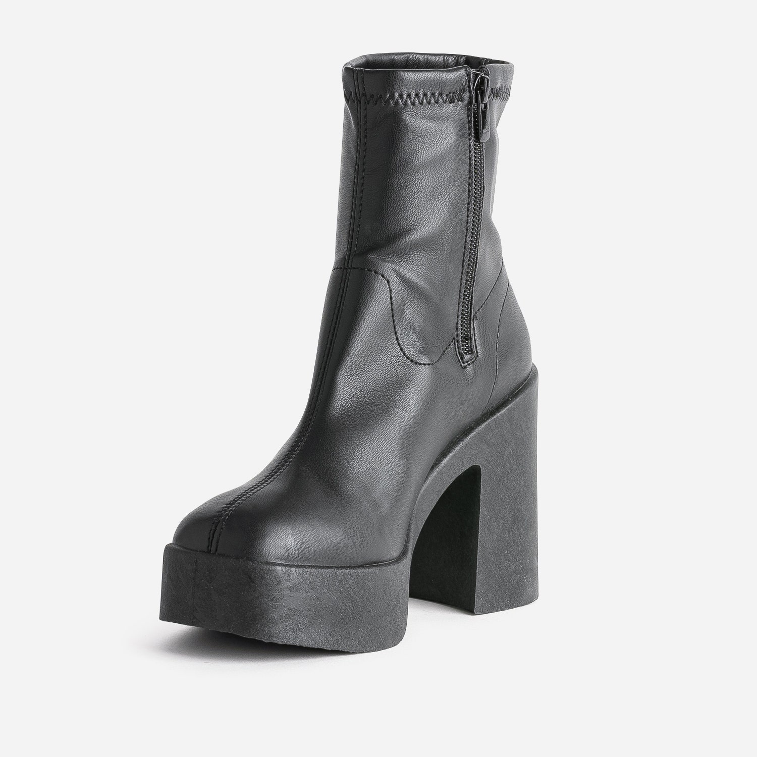 Boots TEXTO noir à plateforme