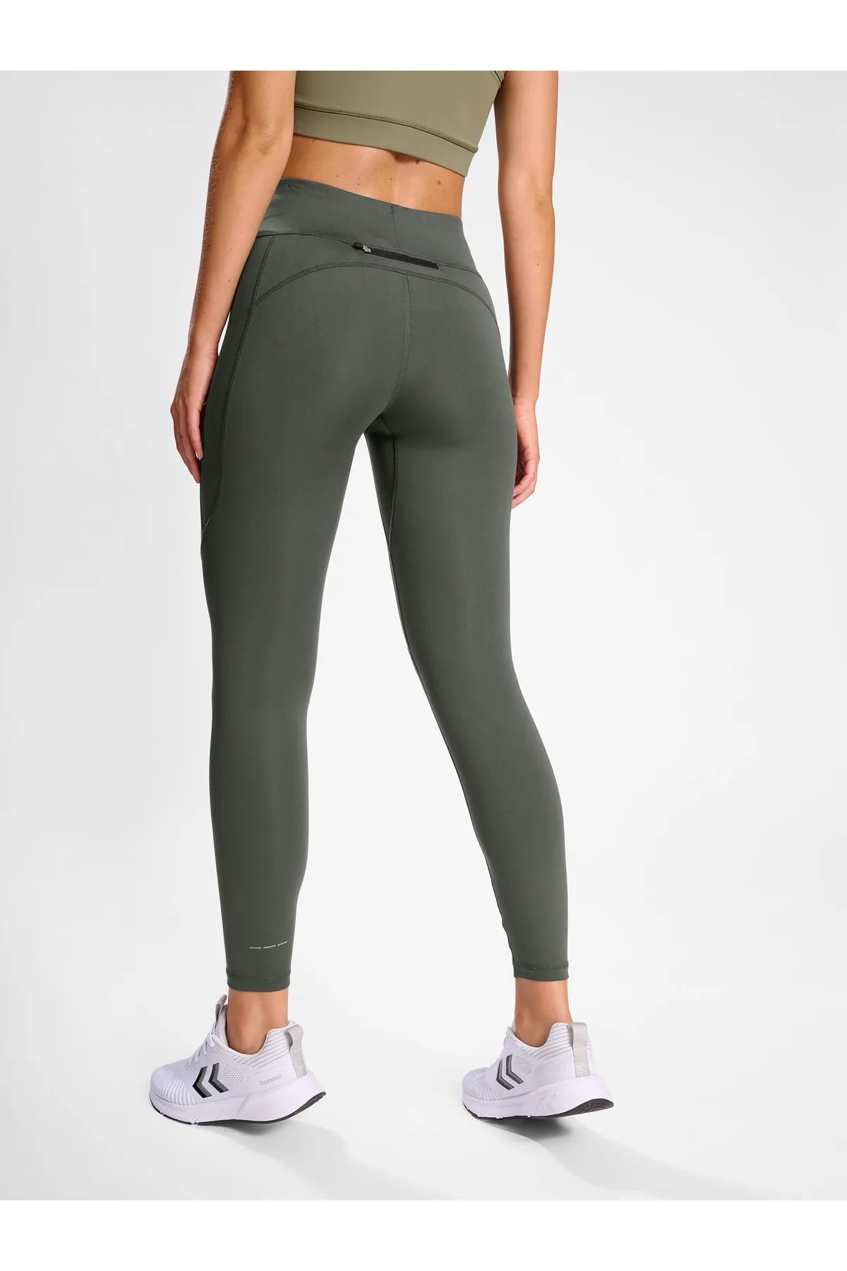 NEWLİNE  Sport-Leggings - Grau - Mittlerer Bund
