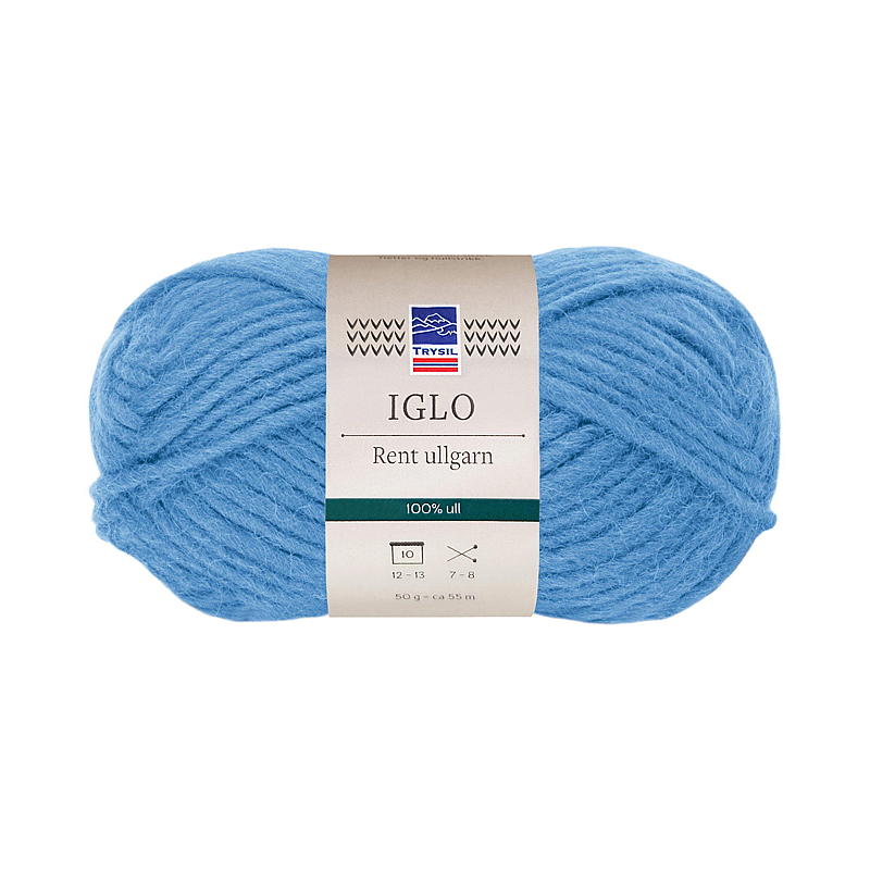Iglo garn isblå