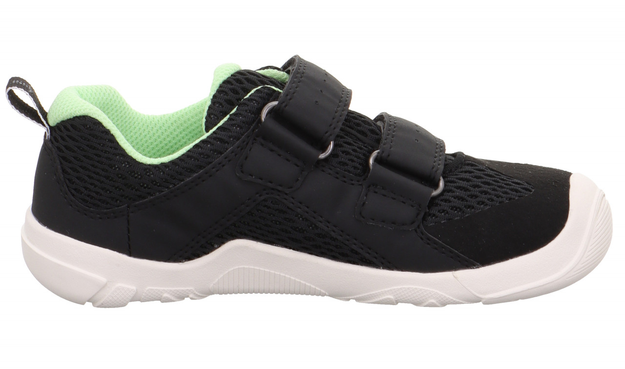 TRACE - Schwarz/HellgrünSneaker low mit Klettverschluss