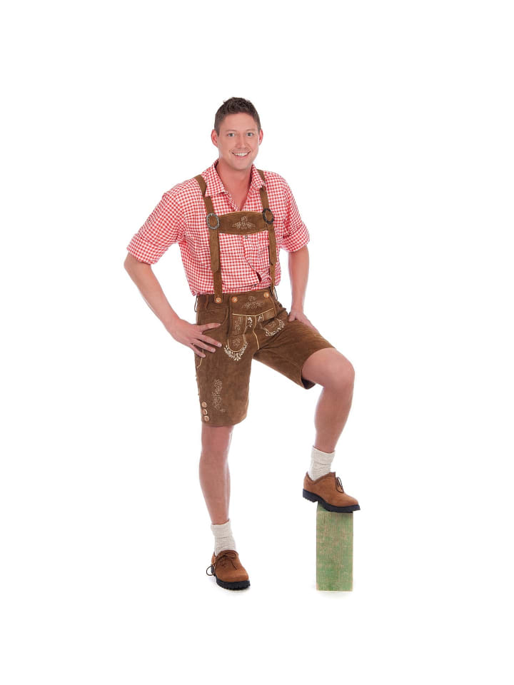 Edelnice Lederhose in hellbraun günstig kaufen
