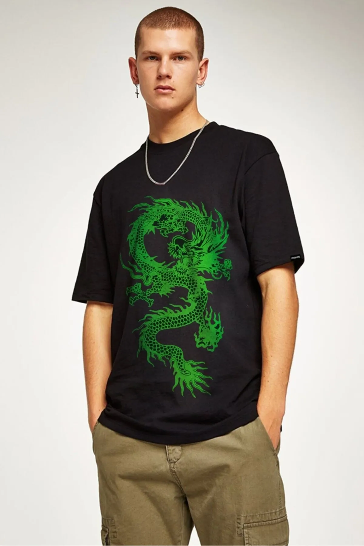 trendypassion  Grün bedrucktes T-Shirt
