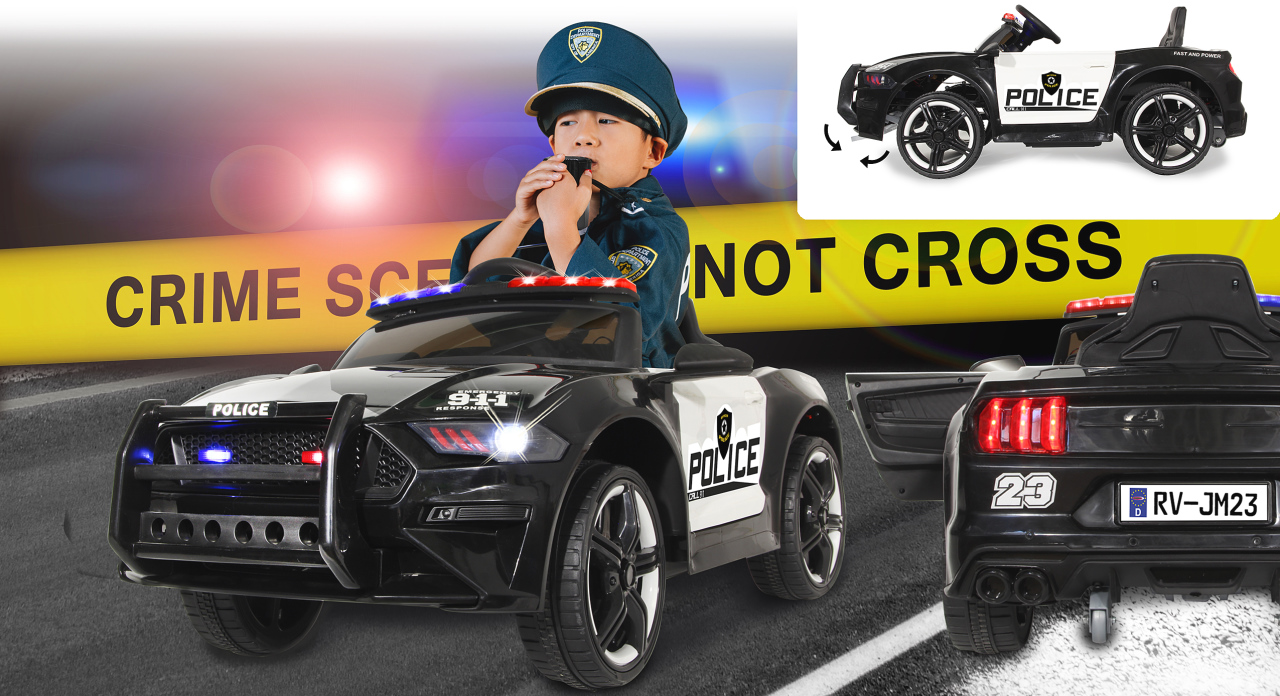 Jamara e.K. JAMARA-460203-Ride-on US Police Car 12V