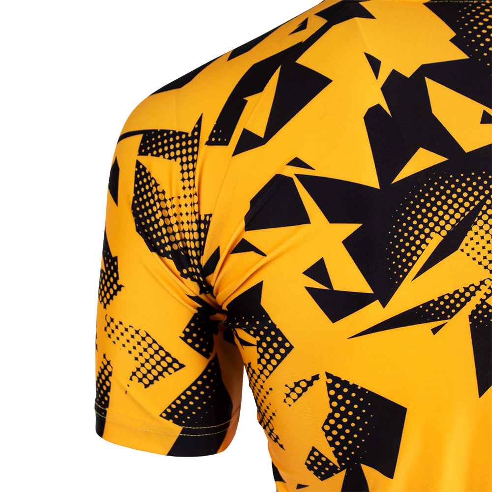 Radtrikot MUSTER schwarz-gelb