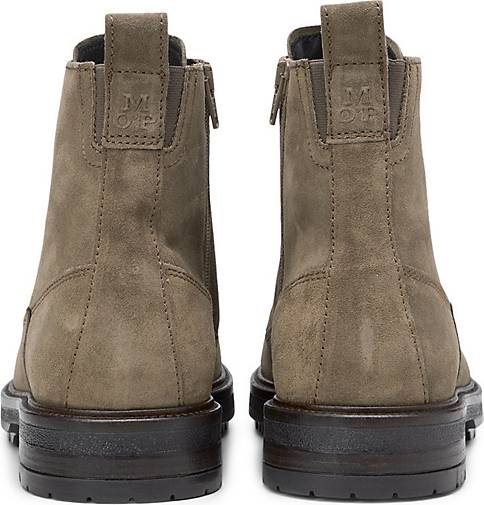 Marc O'Polo Schnürstiefel aus edlem Velours-Rindleder