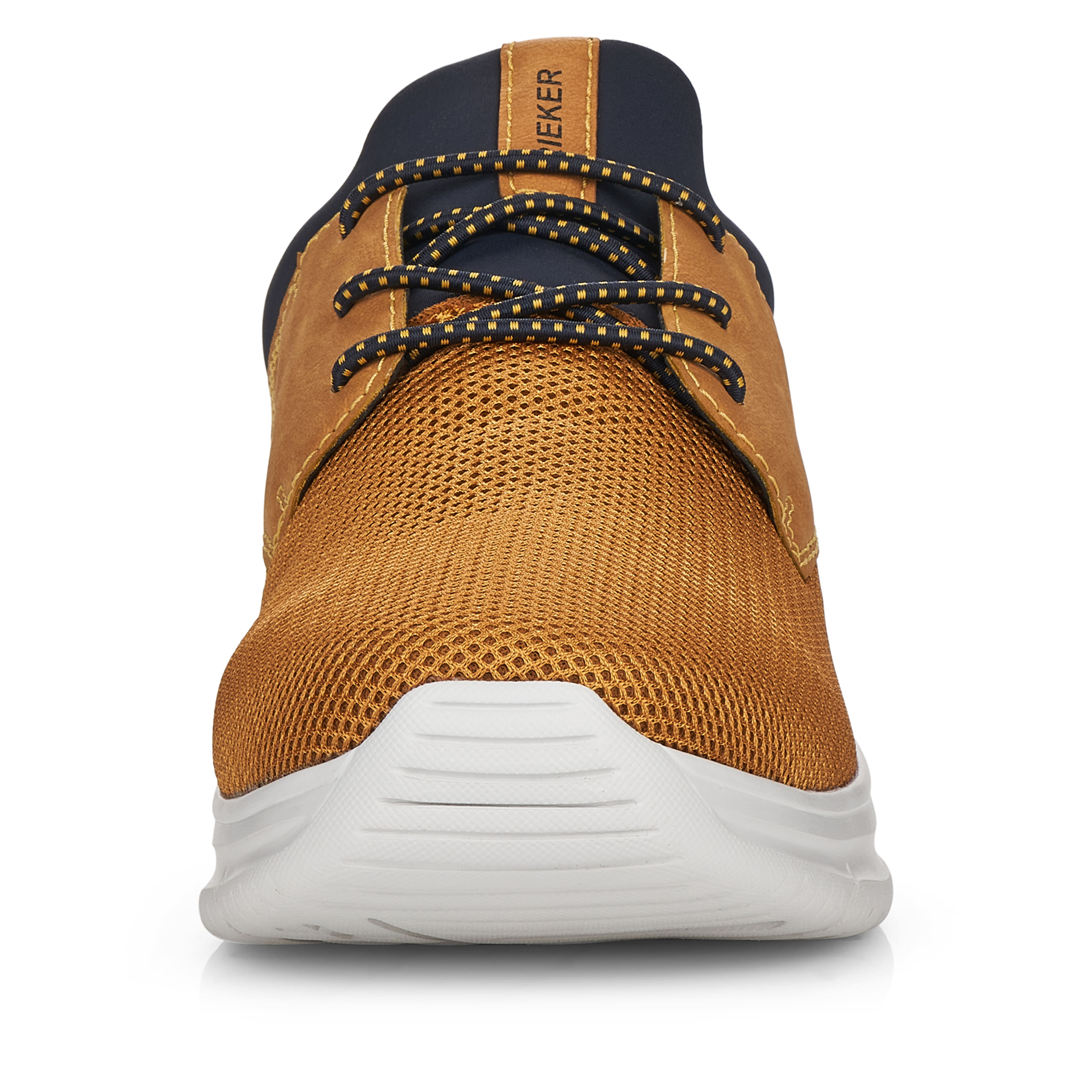 Rieker Herren Slipper goldgelb-pazifikblau