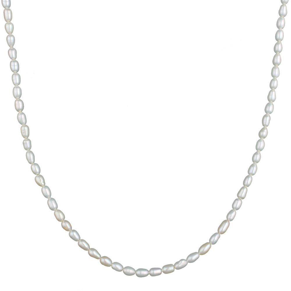 Nenalina Nenalina Collier Femmes Classique Élégant avec perles d'eau douce en argent sterl collier