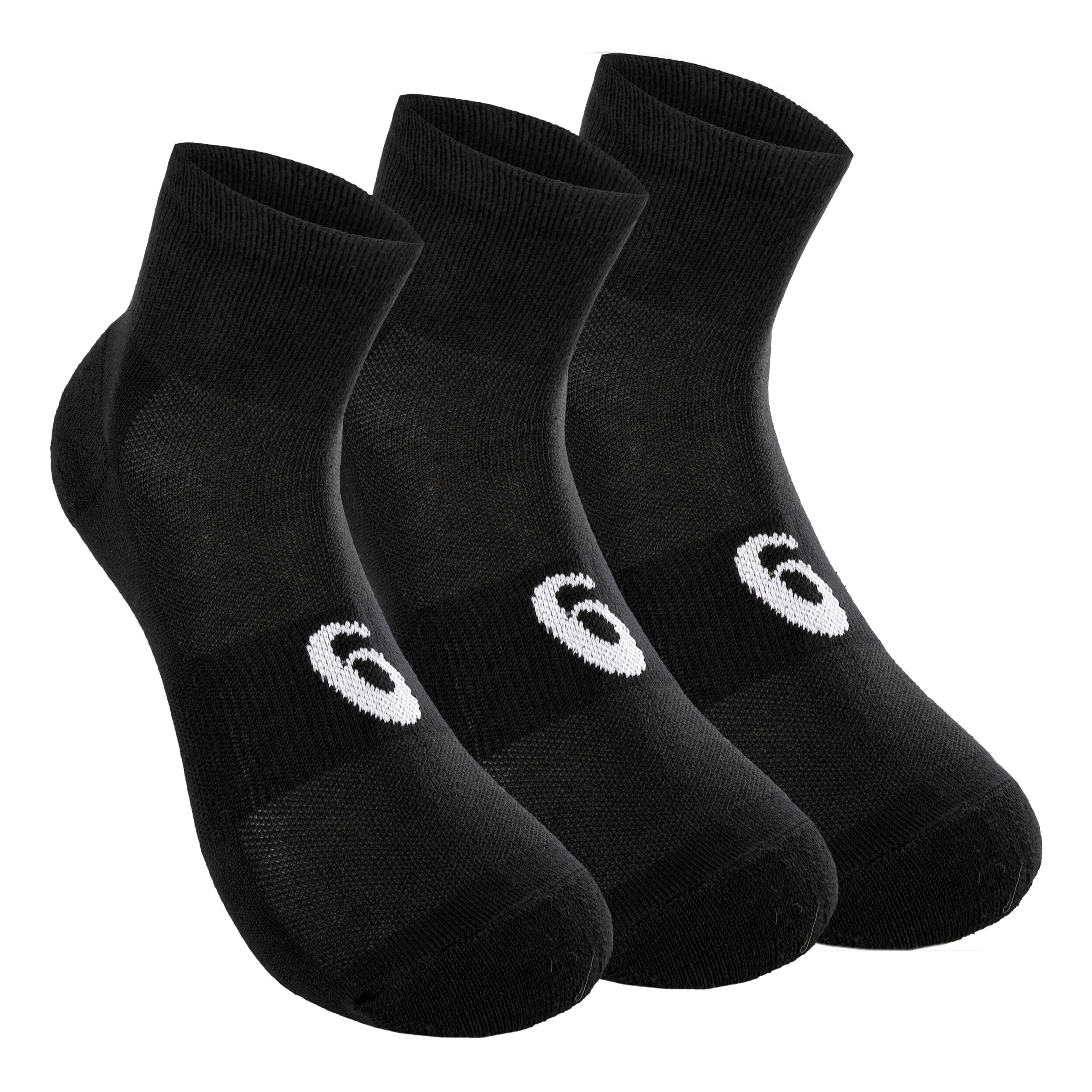 Quarter Sportsocken 3er Pack - Schwarz, Weiß