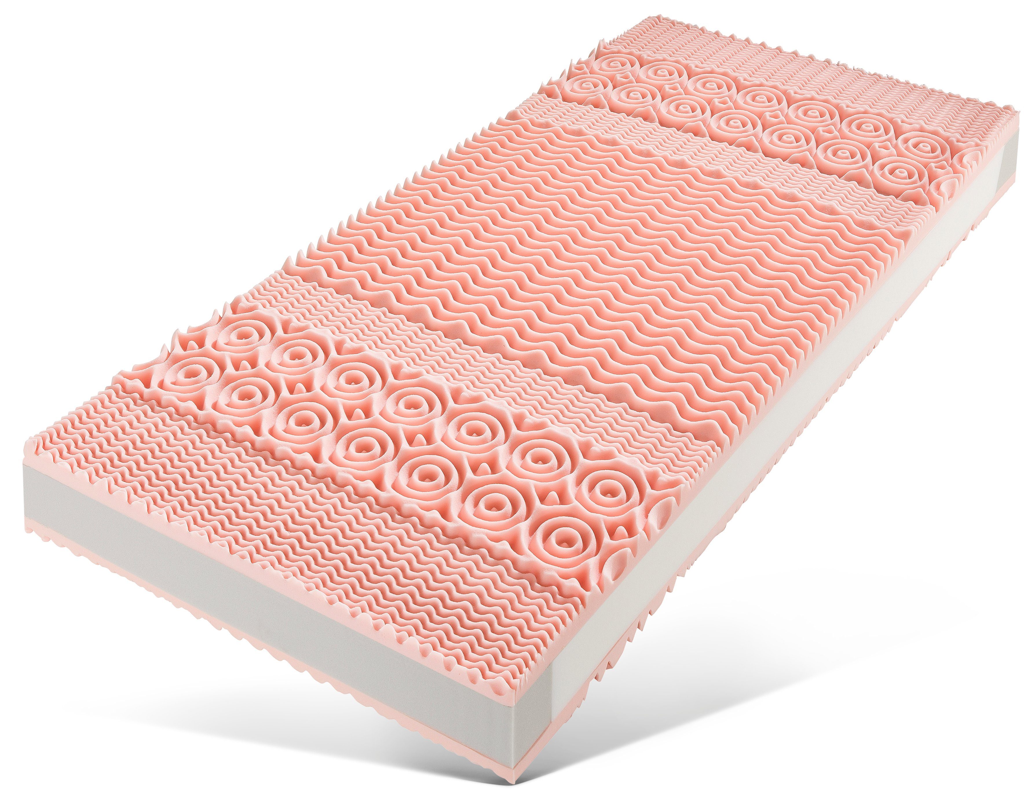 Taschenfederkernmatratze Syke, 7-Zonen Matratze, Matratze für Erwachsene & Senioren, DELAVITA, 24 cm hoch, Matratze mit Sitzkantenverstärkung, 90x200 cm und weitere Größen