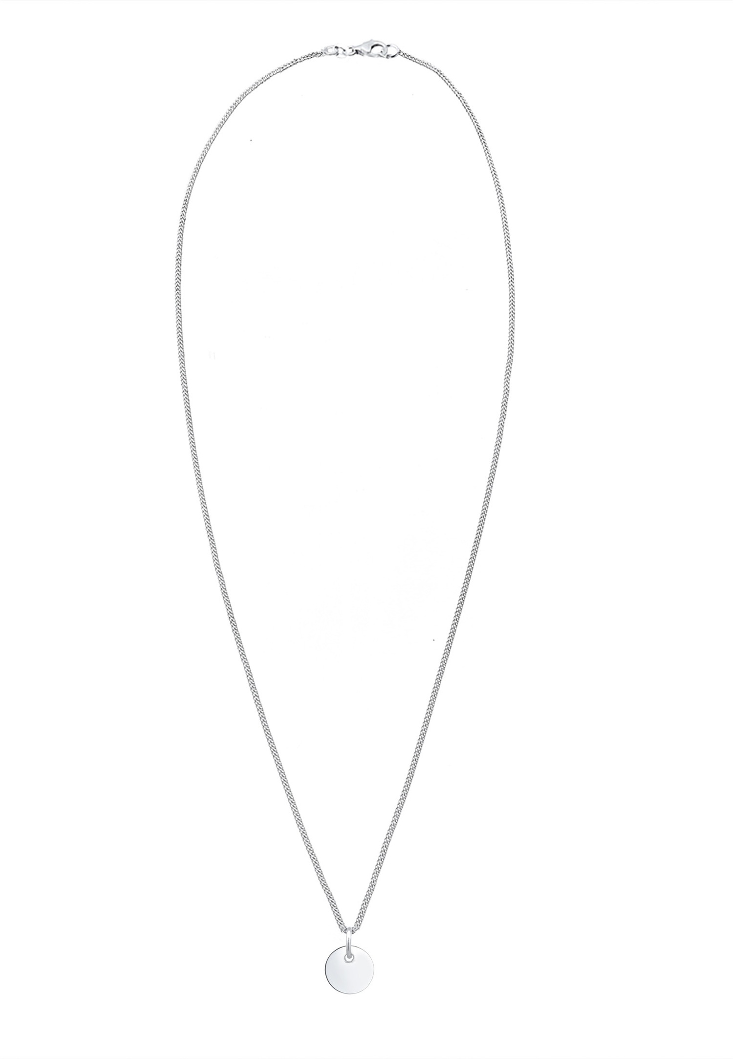 Pandantiv Elli pentru femei cu placă, aspect geometric simplu, din argint 925