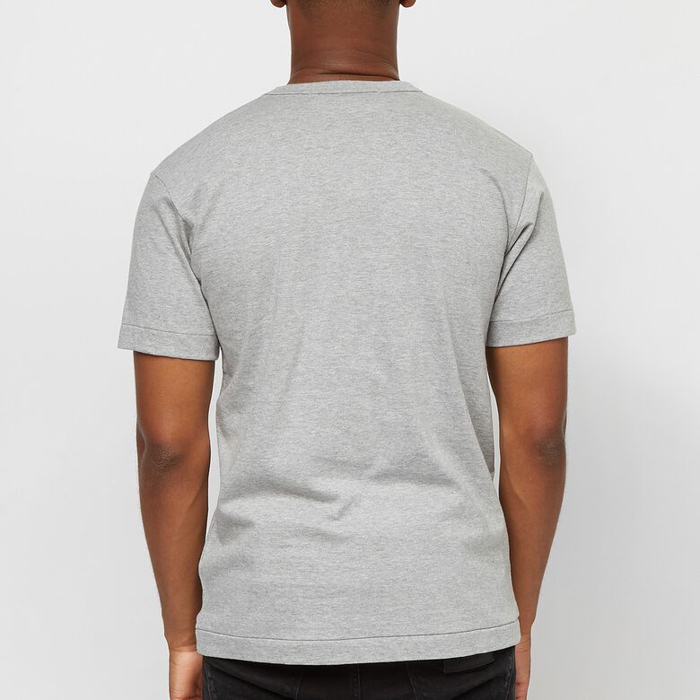 Comme des Garcons Play Mens T-Shirt Short Sleeve Knit grey