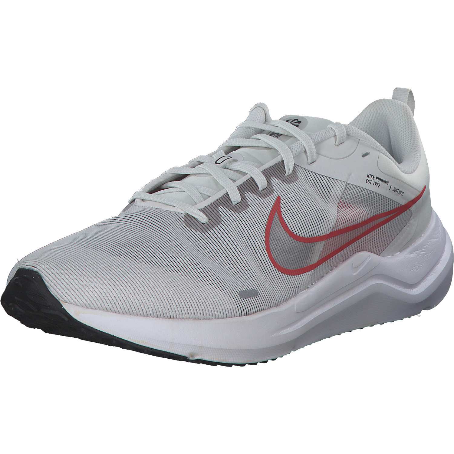 Nike Downshifter 12 DD9293, Sneakers Low, Herren, PLATINUM TINT/LT CRIMSON
