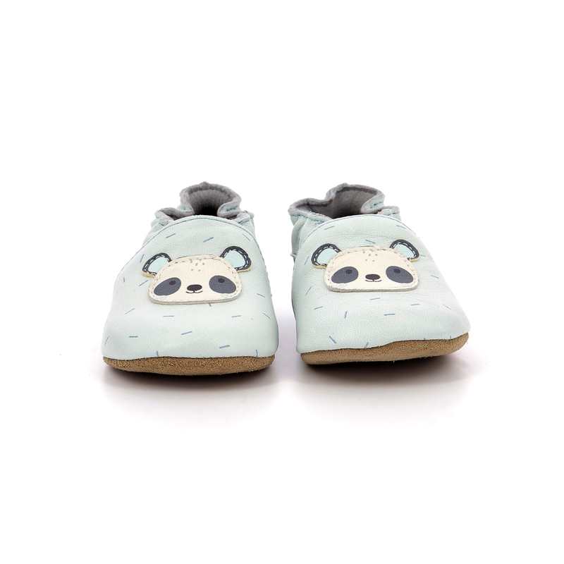 Chaussons cuir tannage vegetal Panda Master