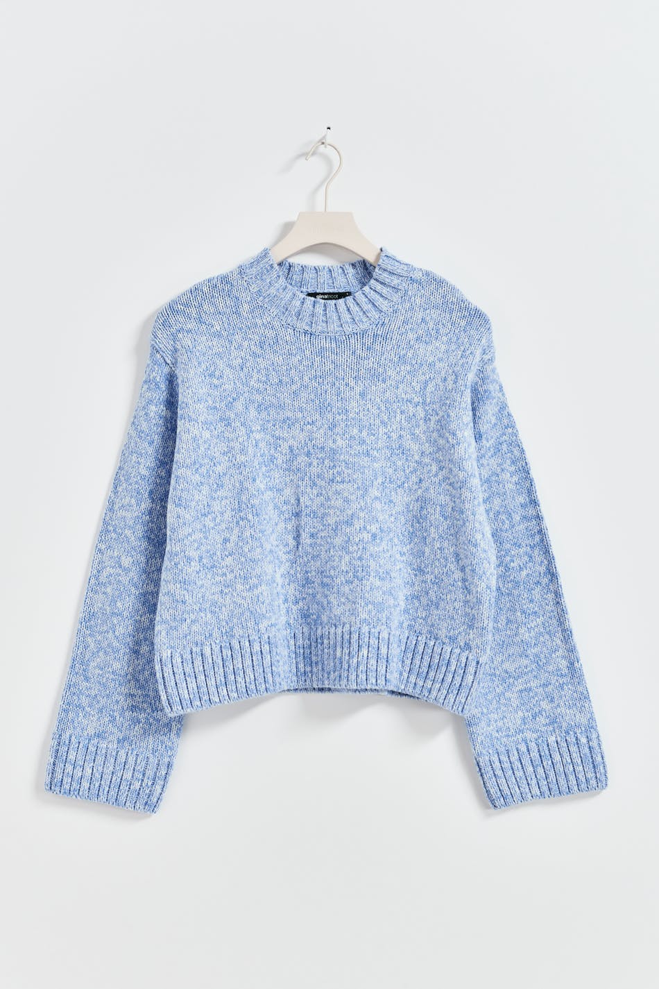 Cotton mélange knit sweater