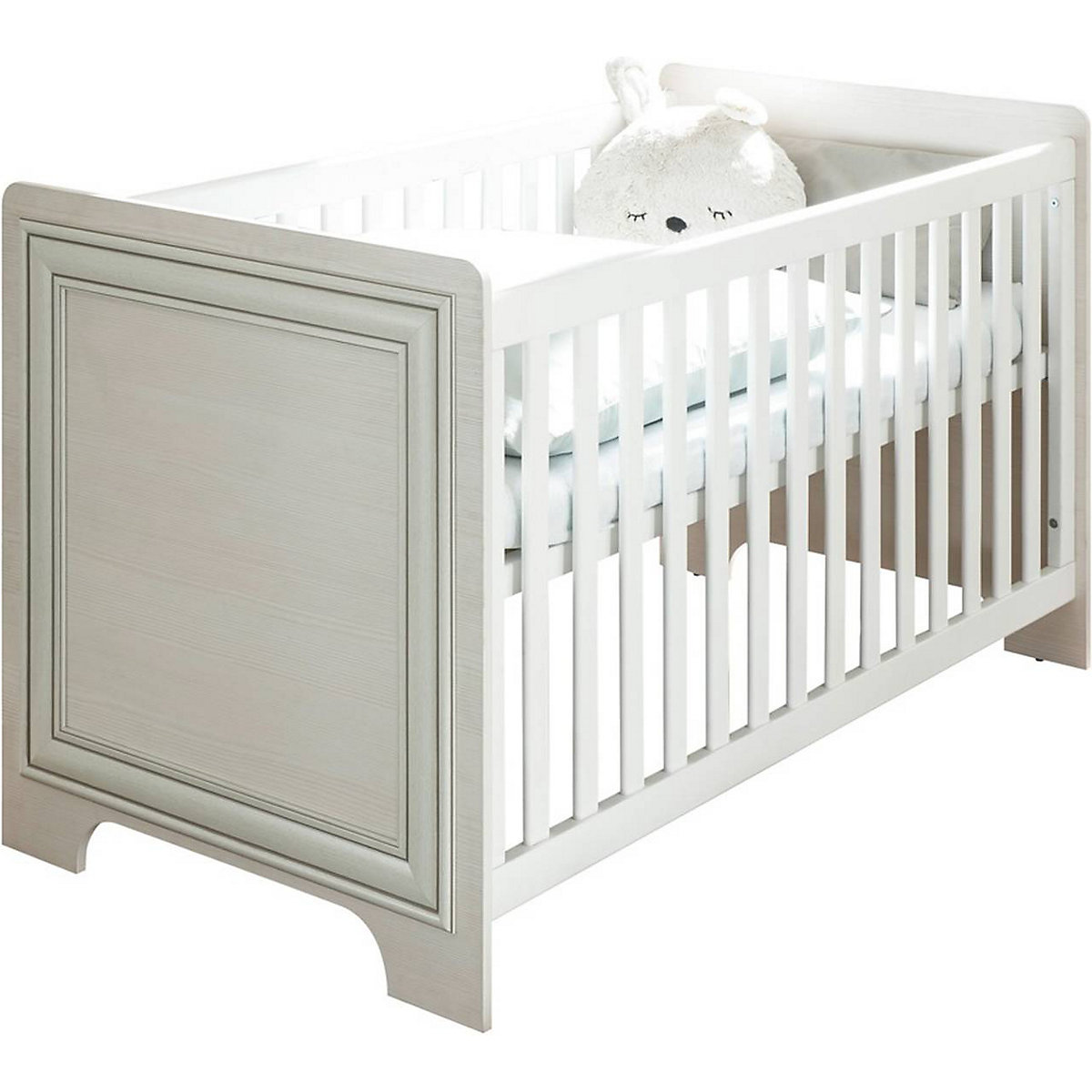 Babyzimmer Kombi 2 teilig VALENCIA-78 in Used White mit Patina