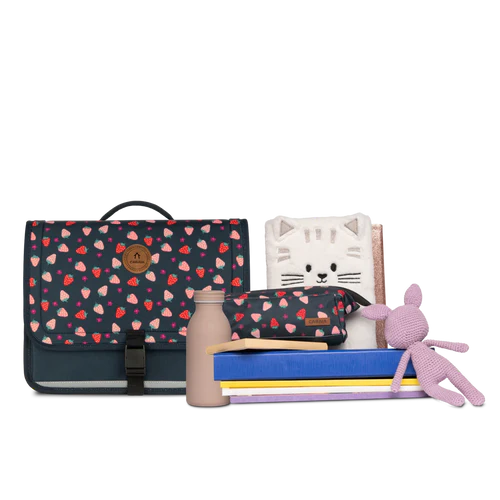 Discover Medium Schoolbag Reykjavik-Plougastel Navy Blue