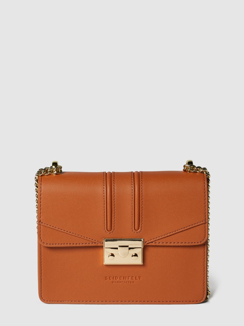 Crossbody Bag in Leder-Optik Modell 'Roros' in haselnuss braun