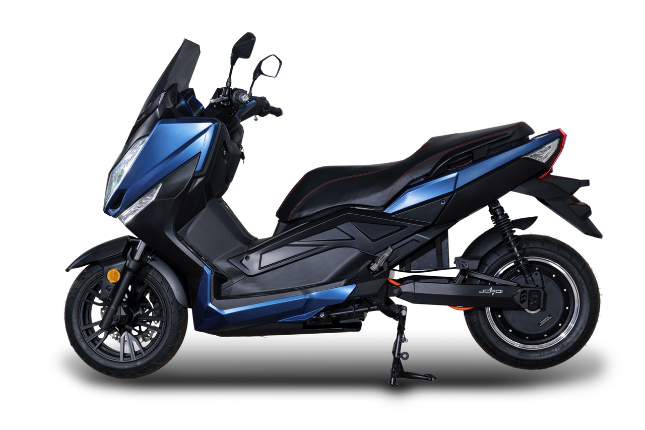 Stormborn Elektro-Motorrad ALEX R - 5kW Motor mit herausnehmbaren Akkus Mattblau / schwarz