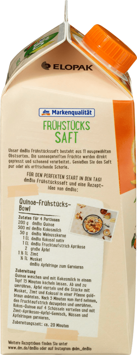 Direktsaft, Frühstückssaft mit Mehrfruchtmark, 750 ml