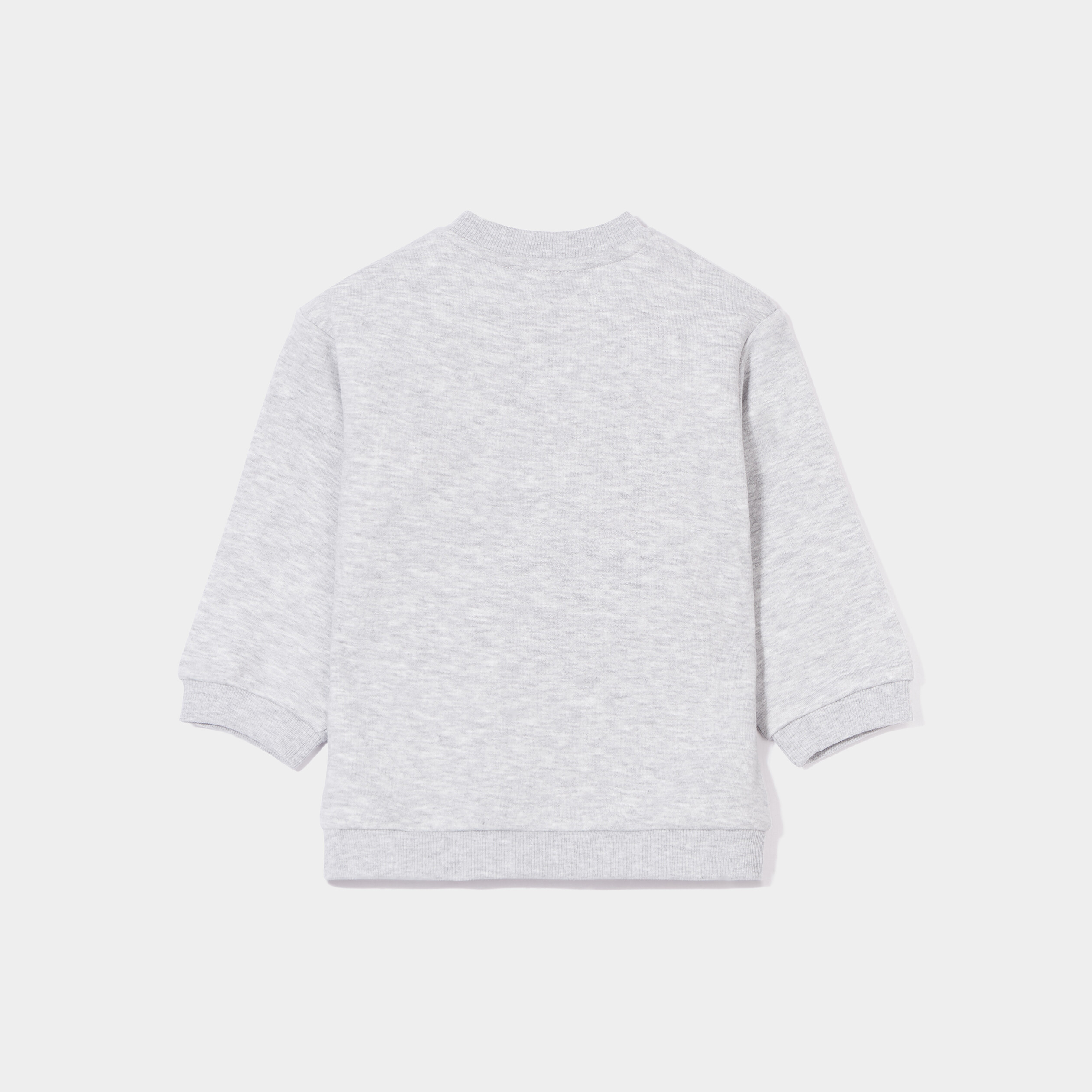 Sweat avec poche épaule boutonnée gris bébé garçon | La Halle