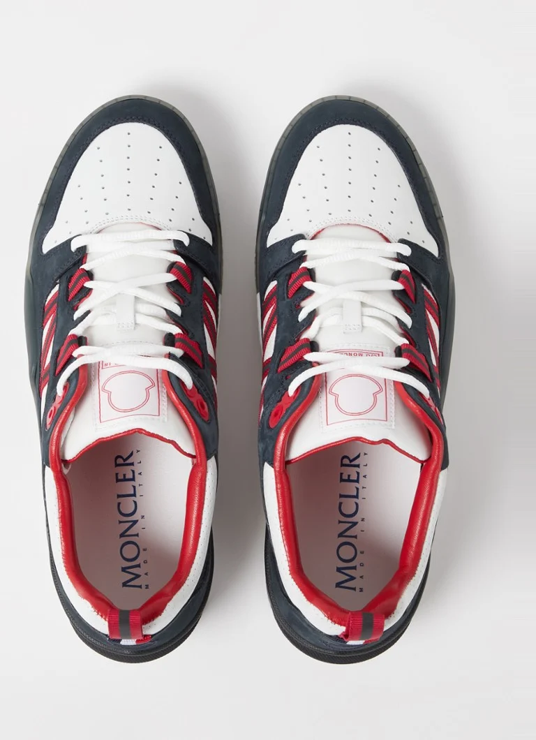 Sneakers basse Moncler Pivot in pelle con dettagli in nabuk