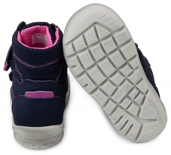 Ricosta ~ (W) Uki Stiefel Vegan Warm + Tex ~ Nautic/Pink