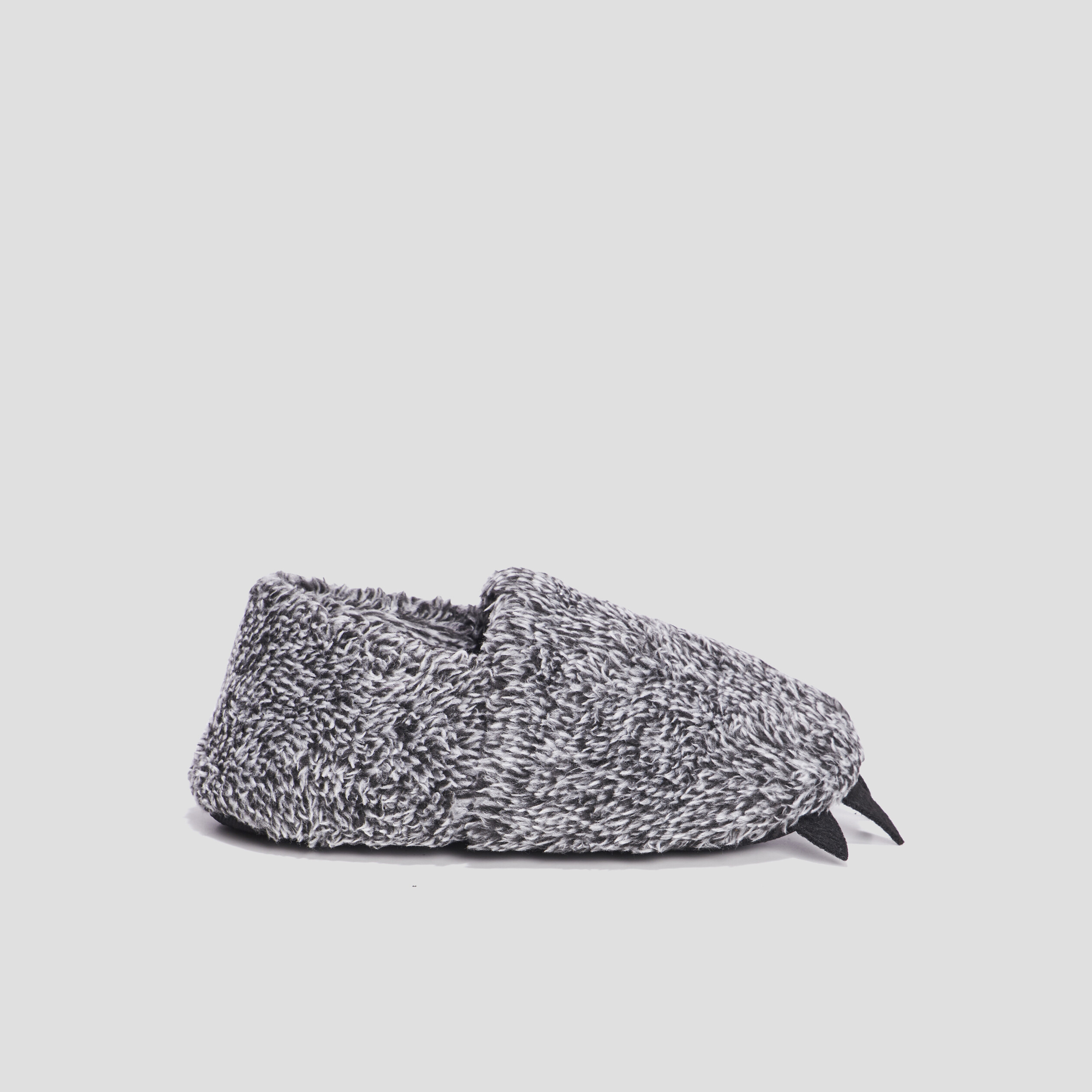 Chaussons sans gêne fourrure gris garçon | La Halle
