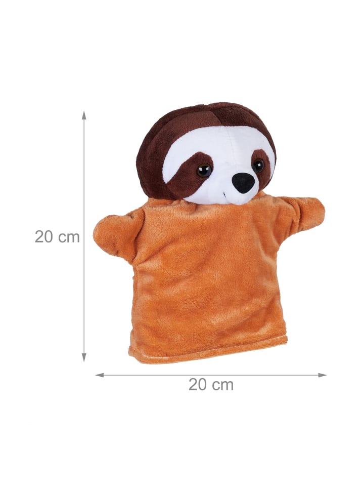 relaxdays 3tlg. Handpuppen Set in Bunt günstig kaufen onesize