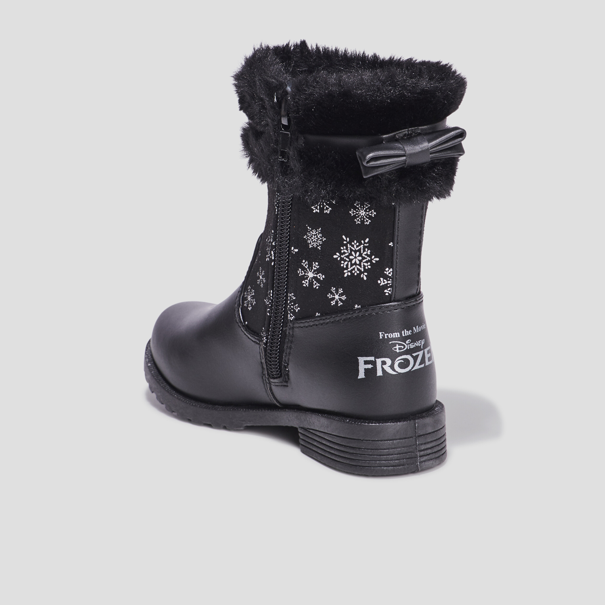 Bottes Reine des neiges noir fille | La Halle