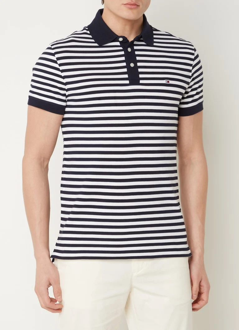 Polo Tommy Hilfiger 1985 slim fit com bordado do logotipo